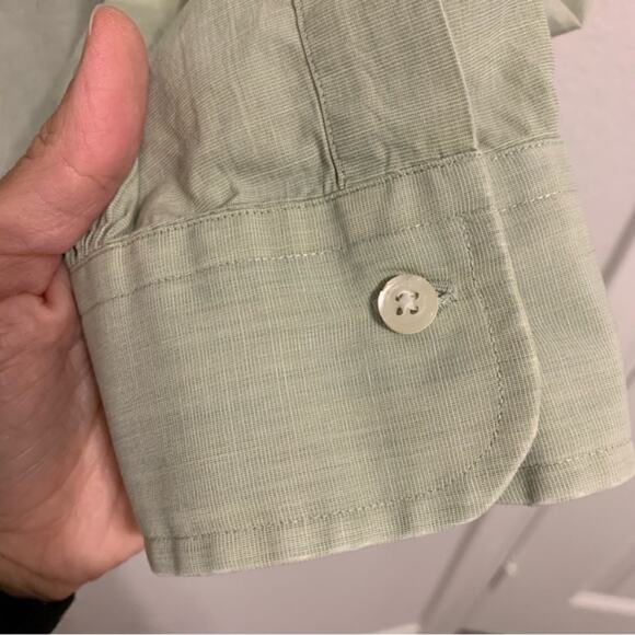 Brooks Brothers Sage Green Long Sleeve Button Down Dress Shirt - Picture 11 of 12